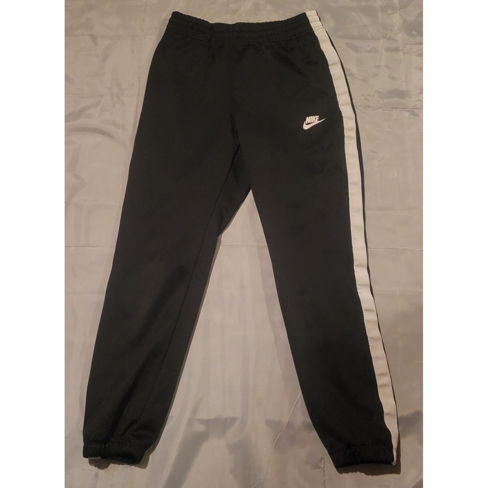 Nike Small‎ Sportswear Tribute Tapered Jogger Pants 839617-010 Track Black VTG
